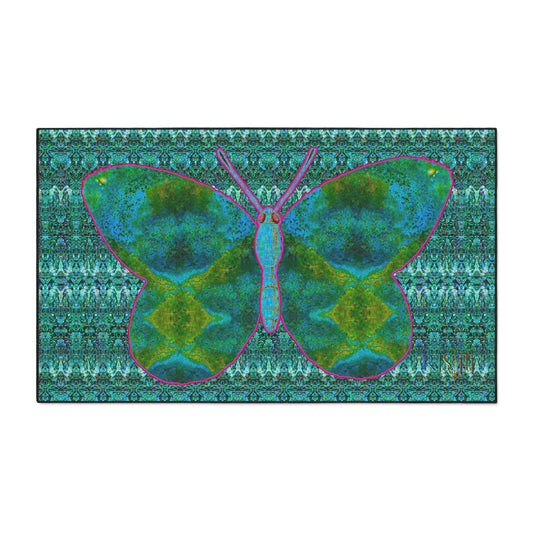 Heavy Duty Floor Mat (Butterfly Glade Denizen & Samhain Dream Thaw 12 & Blue Logo@Alchemic) RJSTH@Fabric#11_13 of 16 RJSTHw2025 RJS