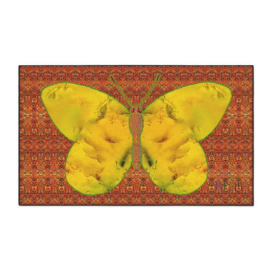 Heavy Duty Floor Mat (Butterfly Glade Denizen & Samhain Dream Thaw 15 & Orange Logo@Alchemic) RJSTH@Fabric#1_10 of 15 RJSTHw2025 RJS