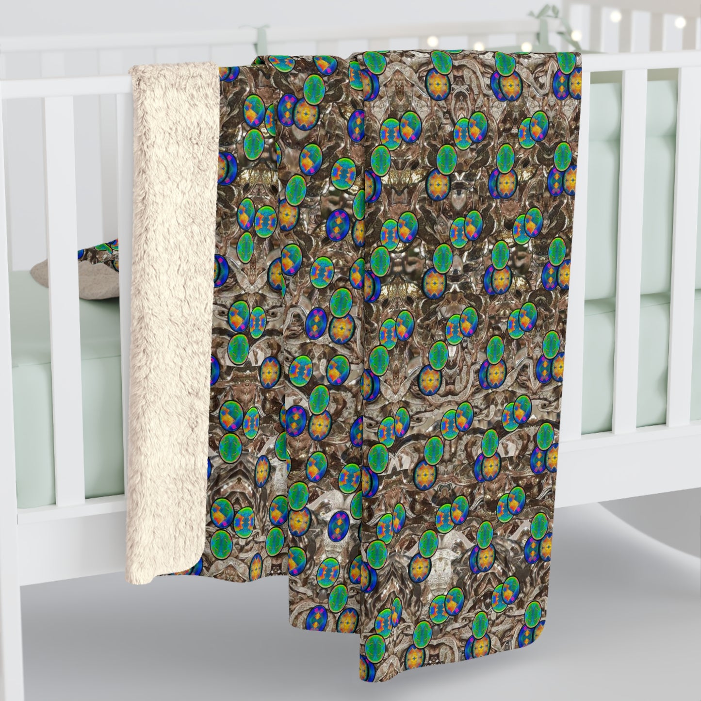 Caeli Opali Cantus Primus Sherpa Fleece Blanket (Samhain Dream Thaw 1 of 15 Unus ex Quindecim) RJSTHS2025 RJS