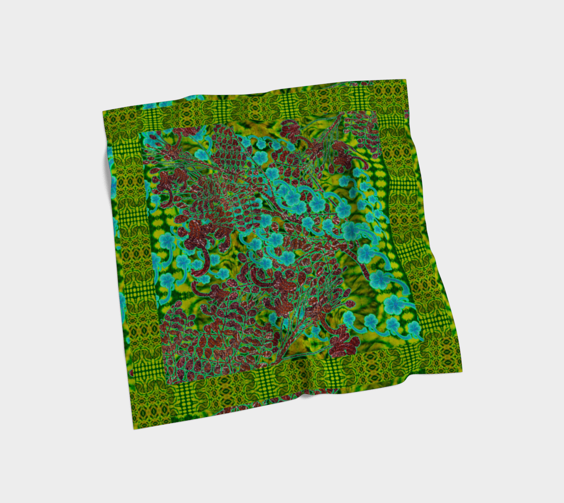 Silk Art Scarf (Vitta Serica Artis)(WindSong Flower) RJSTH@Fabric#10 RJSTHS2026 RJS