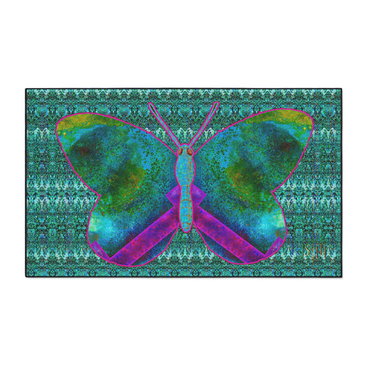 Heavy Duty Floor Mat (Butterfly Glade Denizen & Samhain Dream Thaw 12 & Blue Logo@Alchemic) RJSTH@Fabric#11_2 of 16 RJSTHw2025 RJS