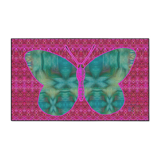 Heavy Duty Floor Mat (Butterfly Glade Denizen & Samhain Dream Thaw 13 & Pink Logo@Alchemic) RJSTH@Fabric#9_2 of 14 RJSTHw2025 RJS