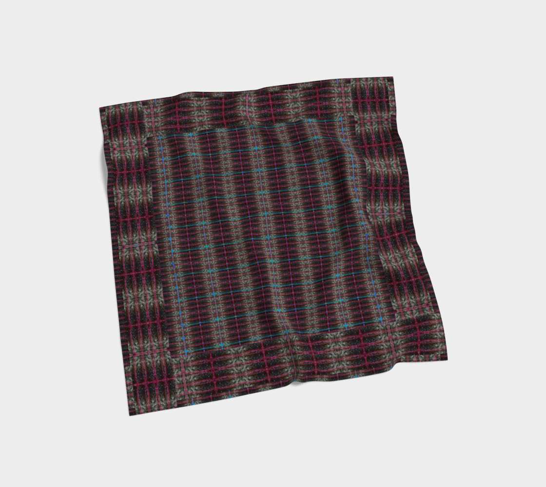 Silk Art Scarf (Vitta Serica Artis)(Rind#11 Tree Link Blue Logo) RJSTH@Fabric#11 RJSTHW2026 RJS