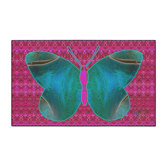 Heavy Duty Floor Mat (Butterfly Glade Denizen & Samhain Dream Thaw 13 & Pink Logo@Alchemic) RJSTH@Fabric#8_2 of 16 RJSTHw2025 RJS