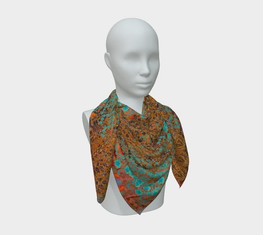 Silk Art Scarf (Vitta Serica Artis)(WindSong Flower) RJSTH@Fabric#12 RJSTHS2026 RJS