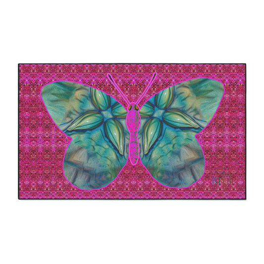 Heavy Duty Floor Mat (Butterfly Glade Denizen & Samhain Dream Thaw 13 & Pink Logo@Alchemic) RJSTH@Fabric#9_9 of 14 RJSTHw2025 RJS