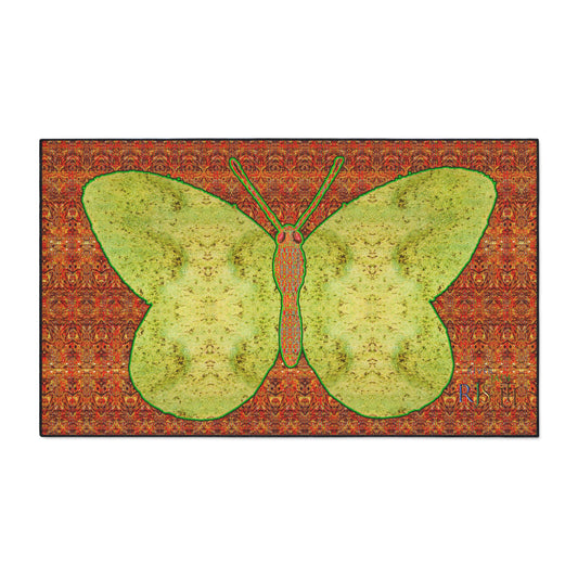 Heavy Duty Floor Mat (Butterfly Glade Denizen & Samhain Dream Thaw 15 & Orange Logo@Alchemic) RJSTH@Fabric#2_13 of 16 RJSTHw2025 RJS