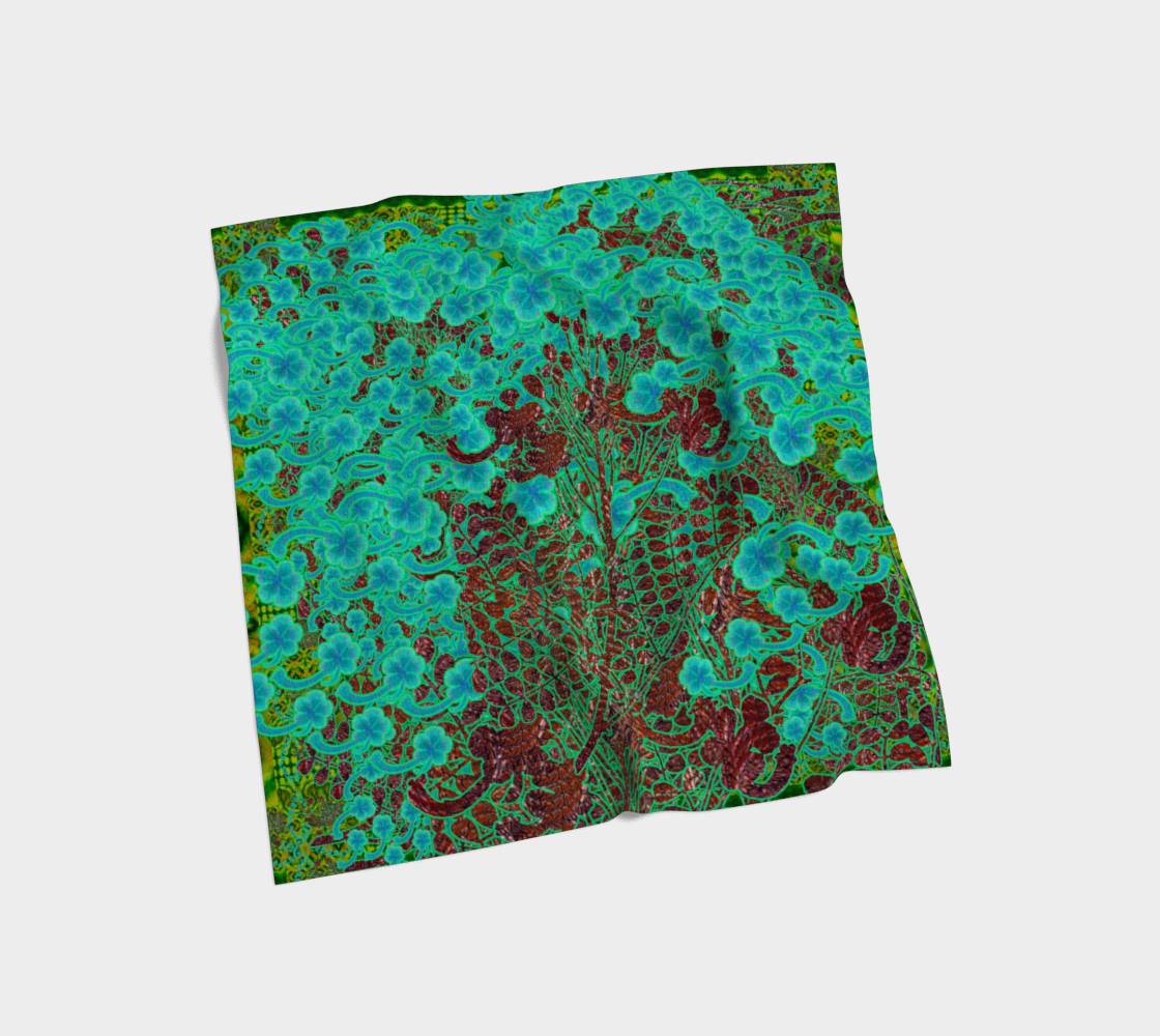 Silk Art Scarf (Vitta Serica Artis)(WindSong Flower) RJSTH@Fabric#10 RJSTHS2026 RJS