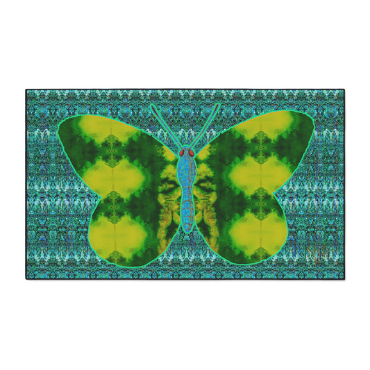 Heavy Duty Floor Mat (Butterfly Glade Denizen & Samhain Dream Thaw 12 & Blue Logo@Alchemic) RJSTH@Fabric#10_2 of 16 RJSTHw2025 RJS