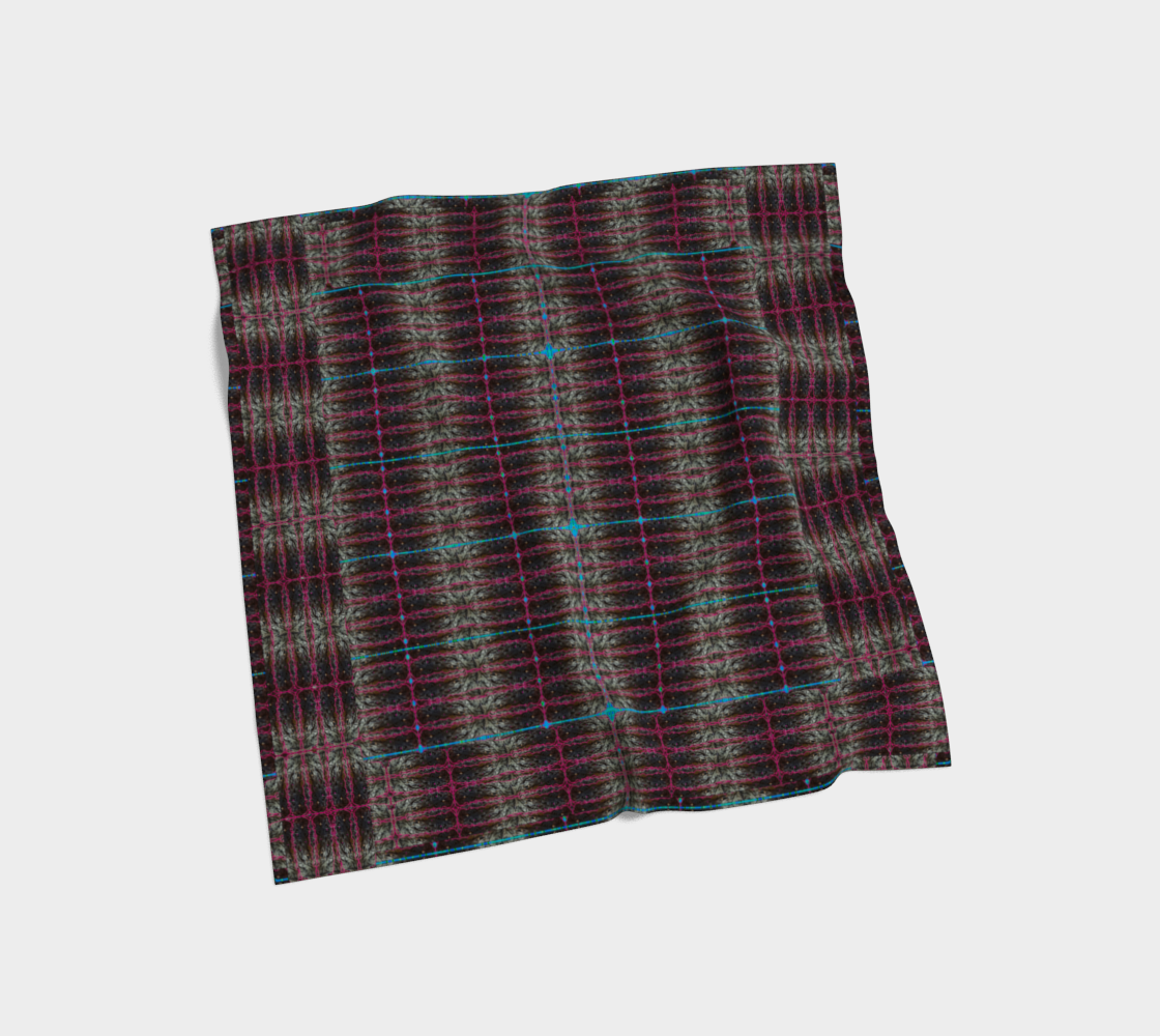 Silk Art Scarf (Vitta Serica Artis)(Rind#11 Tree Link Blue Logo) RJSTH@Fabric#11 RJSTHW2026 RJS