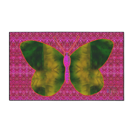 Heavy Duty Floor Mat (Butterfly Glade Denizen & Samhain Dream Thaw 13 & Pink Logo@Alchemic) RJSTH@Fabric#7_14 of 14 RJSTHw2025 RJS