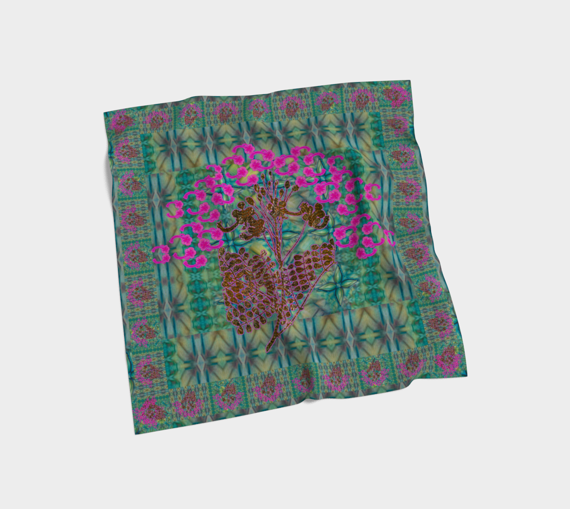 Silk Art Scarf (Vitta Serica Artis)(WindSong Flower) RJSTH@Fabric#9 RJSTHS2026 RJS