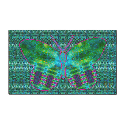 Heavy Duty Floor Mat (Butterfly Glade Denizen & Samhain Dream Thaw 12 & Blue Logo@Alchemic) RJSTH@Fabric#11_12 of 16 RJSTHw2025 RJS