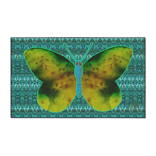 Heavy Duty Floor Mat (Butterfly Glade Denizen & Samhain Dream Thaw 12 & Blue Logo@Alchemic) RJSTH@Fabric#10_16 of 16 RJSTHw2025 RJS