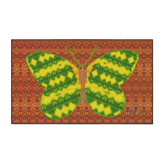 Heavy Duty Floor Mat (Butterfly Glade Denizen & Samhain Dream Thaw 15 & Orange Logo@Alchemic) RJSTH@Fabric#1_15 of 15 RJSTHw2025 RJS