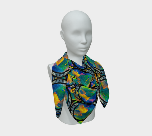 Silk Art Scarf (Vitta Serica Artis)(Opal Skies Cantus Primus) RJSTHW2026 RJS