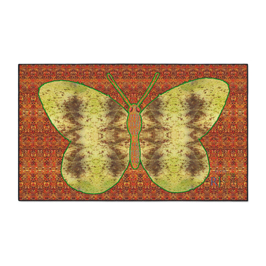 Heavy Duty Floor Mat (Butterfly Glade Denizen & Samhain Dream Thaw 15 & Orange Logo@Alchemic) RJSTH@Fabric#2_15 of 16 RJSTHw2025 RJS