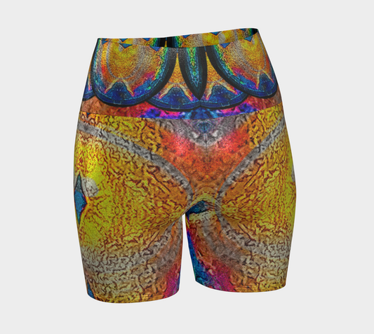Glitter Yoga Shorts (Muliebris/Virilis)(Opal Skies Cantus Primus) RJSTHs2024 RJS
