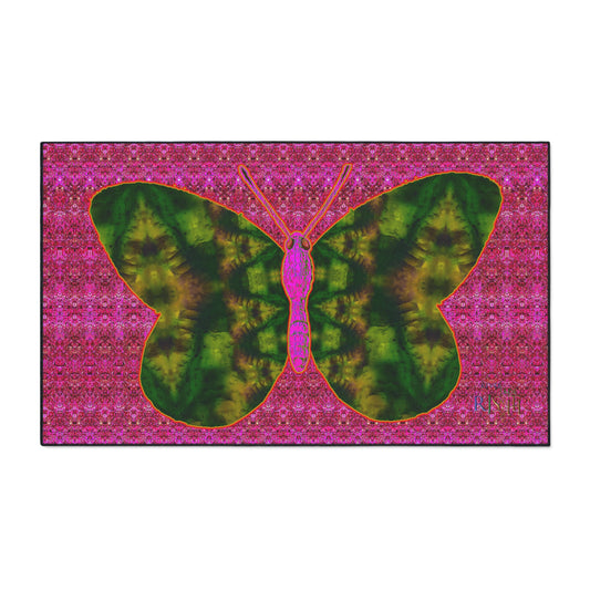 Heavy Duty Floor Mat (Butterfly Glade Denizen & Samhain Dream Thaw 13 & Pink Logo@Alchemic) RJSTH@Fabric#7_6 of 14 RJSTHw2025 RJS