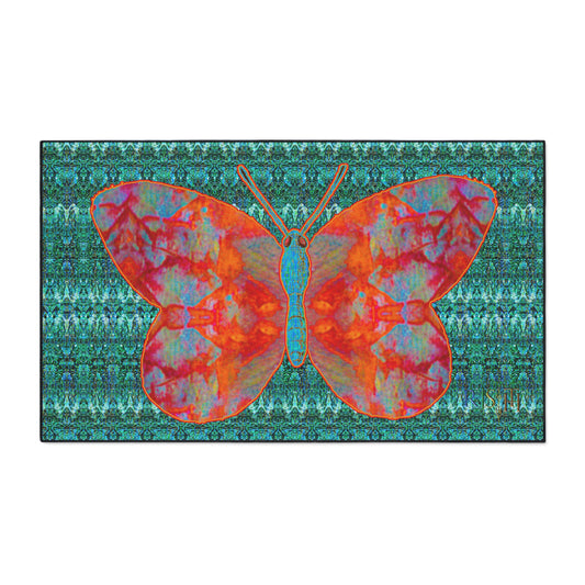 Heavy Duty Floor Mat (Butterfly Glade Denizen & Samhain Dream Thaw 12 & Blue Logo@Alchemic) RJSTH@Fabric#12_7 of 16 RJSTHw2025 RJS