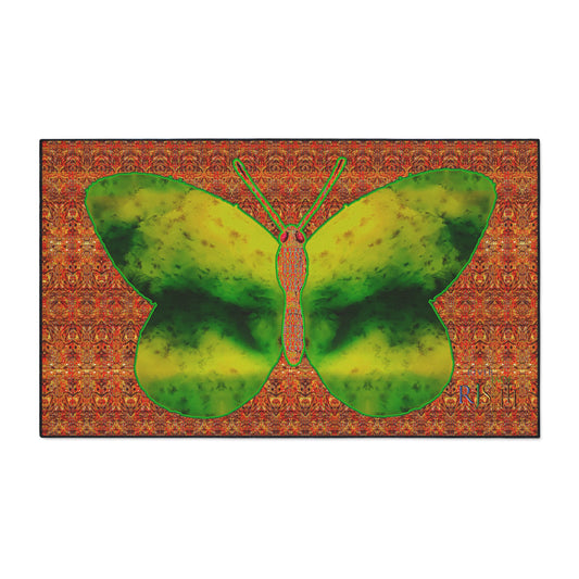 Heavy Duty Floor Mat (Butterfly Glade Denizen & Samhain Dream Thaw 15 & Orange Logo@Alchemic) RJSTH@Fabric#3_16 of 16 RJSTHw2025 RJS