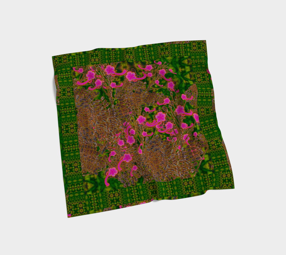 Silk Art Scarf (Vitta Serica Artis)(WindSong Flower) RJSTH@Fabric#7 RJSTHS2026 RJS