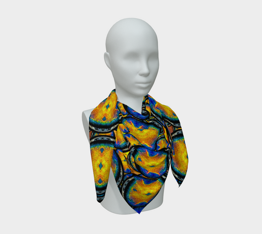 Silk Art Scarf (Vitta Serica Artis)(Opal Skies Cantus Primus) RJSTHW2026 RJS