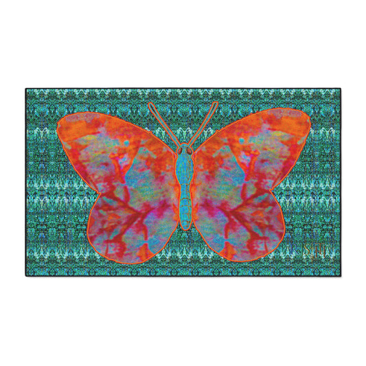 Heavy Duty Floor Mat (Butterfly Glade Denizen & Samhain Dream Thaw 12 & Blue Logo@Alchemic) RJSTH@Fabric#12_2 of 16 RJSTHw2025 RJS