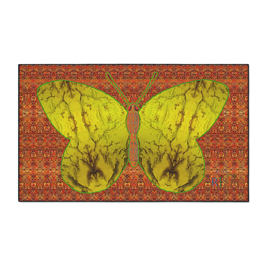 Heavy Duty Floor Mat (Butterfly Glade Denizen & Samhain Dream Thaw 15 & Orange Logo@Alchemic) RJSTH@Fabric#1 _3 of 15 RJSTHw2025 RJS