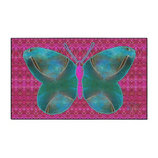 Heavy Duty Floor Mat (Butterfly Glade Denizen & Samhain Dream Thaw 13 & Pink Logo@Alchemic) RJSTH@Fabric#8_1 of 16 RJSTHw2025 RJS