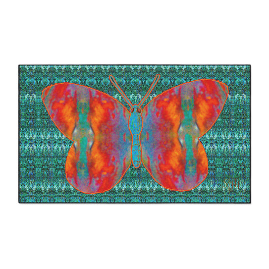 Heavy Duty Floor Mat (Butterfly Glade Denizen & Samhain Dream Thaw 12 & Blue Logo@Alchemic) RJSTH@Fabric#12_15 of 16 RJSTHw2025 RJS