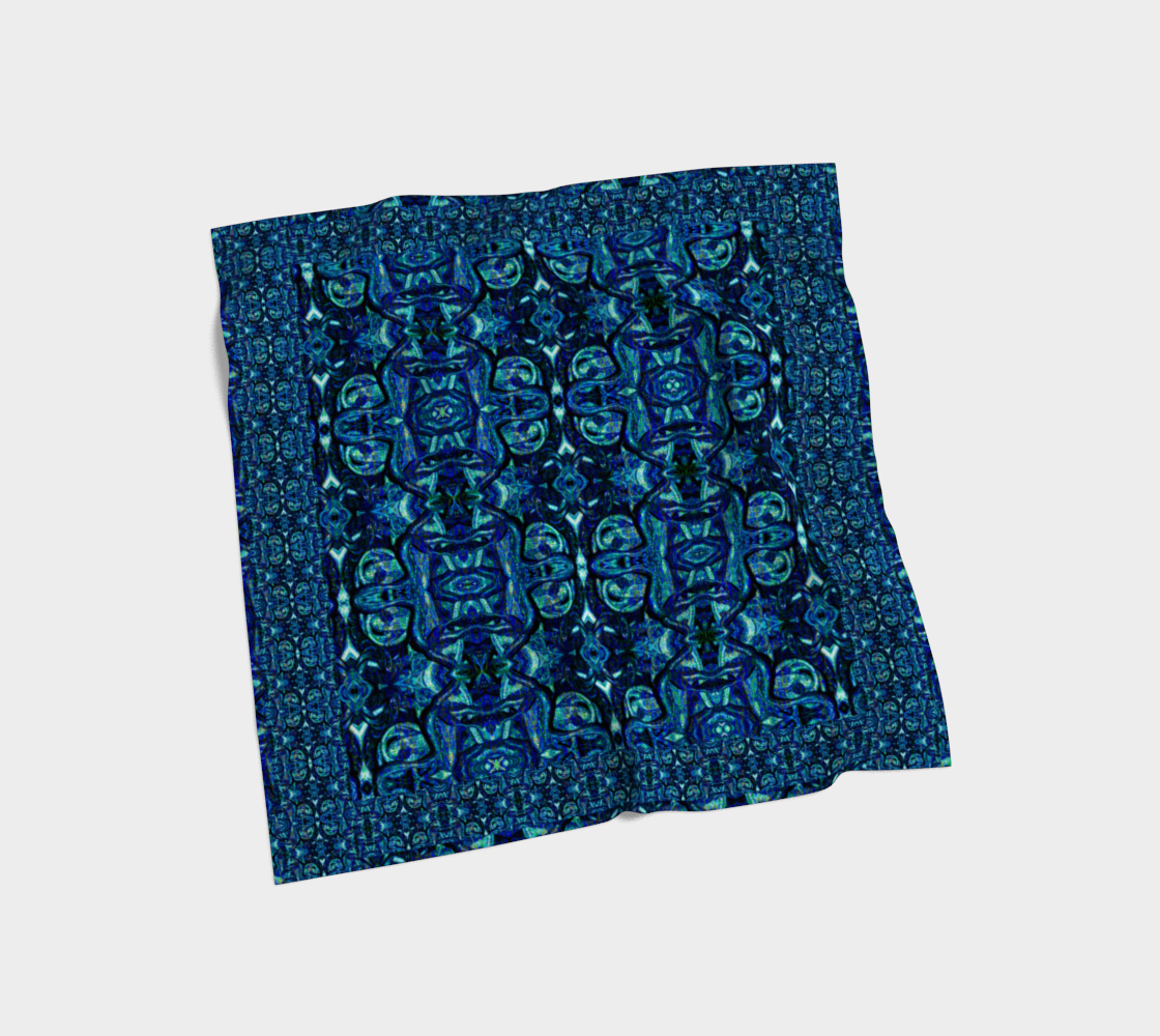 Silk Art Scarf (Vitta Serica Artis)(Pure Candy Blue Logo@Alchemic) RJSTHW2026 RJS