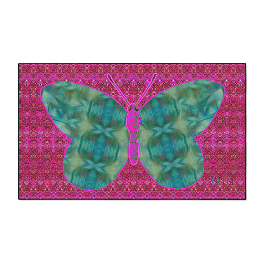 Heavy Duty Floor Mat (Butterfly Glade Denizen & Samhain Dream Thaw 13 & Pink Logo@Alchemic) RJSTH@Fabric#9_7 of 14 RJSTHw2025 RJS