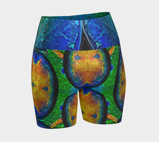 Glitter Yoga Shorts (Muliebris/Virilis)(Opal Skies Cantus Primus) RJSTHs2024 RJS