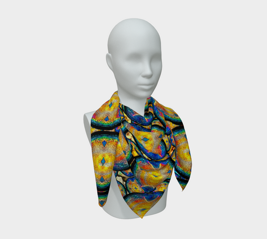 Silk Art Scarf (Vitta Serica Artis)(Opal Skies Cantus Primus) RJSTHW2026 RJS