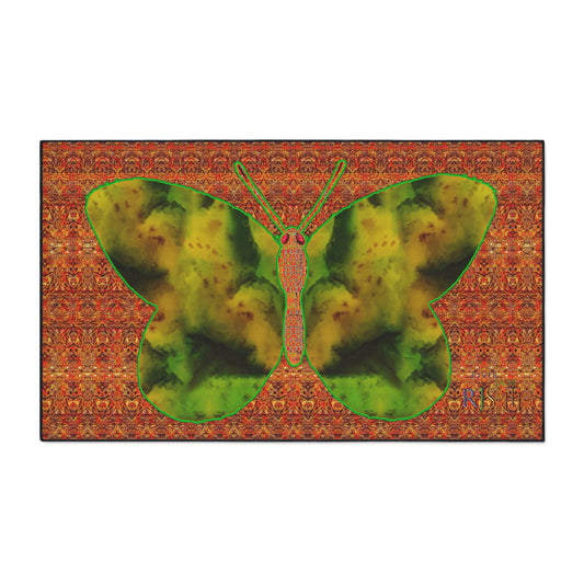 Heavy Duty Floor Mat (Butterfly Glade Denizen & Samhain Dream Thaw 15 & Orange Logo@Alchemic) RJSTH@Fabric#3_1 of 16 RJSTHw2025 RJS