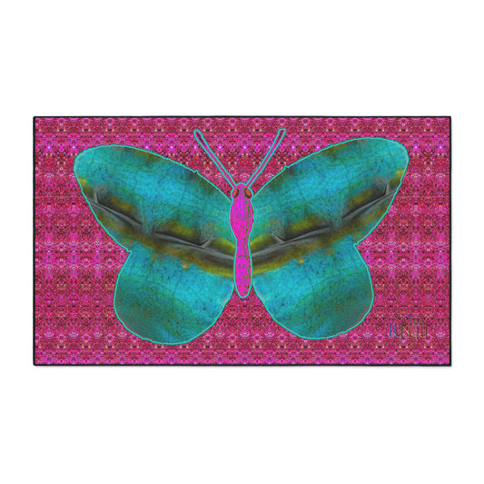 Heavy Duty Floor Mat (Butterfly Glade Denizen & Samhain Dream Thaw 13 & Pink Logo@Alchemic) RJSTH@Fabric#8_16 of 16 RJSTHw2025 RJS