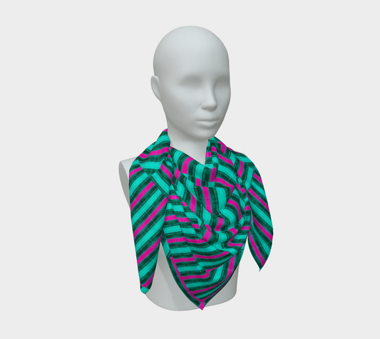 Silk Art Scarf (Vitta Serica Artis)(Rind Link Pink Logo) RJSTH@Fabric#8 RJSTHW2026 RJS
