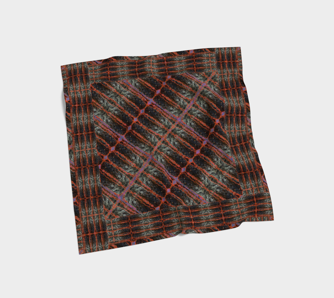 Silk Art Scarf (Vitta Serica Artis)(Rind#6 Tree Link Purple Logo) RJSTH@Fabric#6 RJSTHW2026 RJS