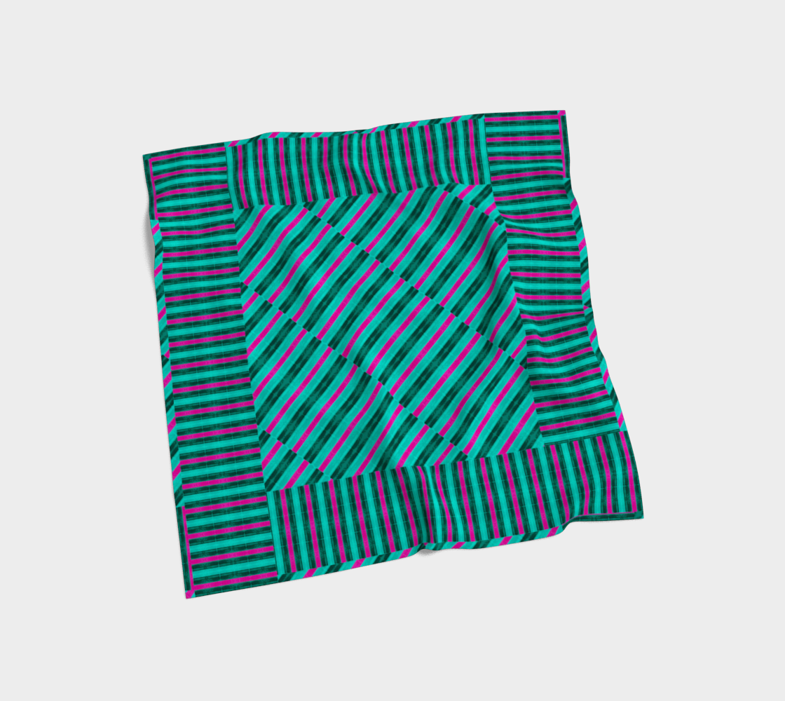 Silk Art Scarf (Vitta Serica Artis)(Rind Links Pink Logo) RJSTH@Fabric#8 RJSTHW2026 RJS