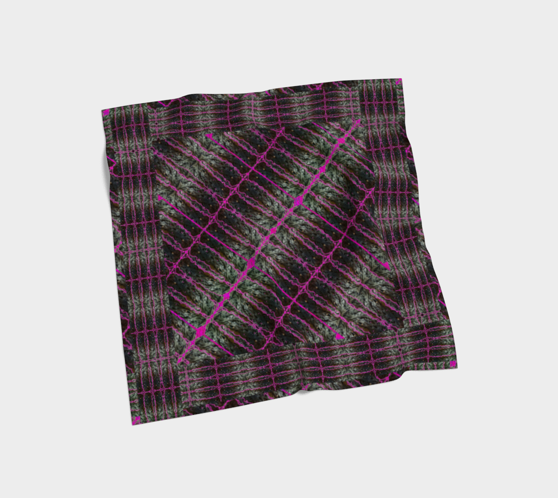 Silk Art Scarf (Vitta Serica Artis)(Rind#9 Tree Link Pink Logo) RJSTH@Fabric#9 RJSTHW2026 RJS