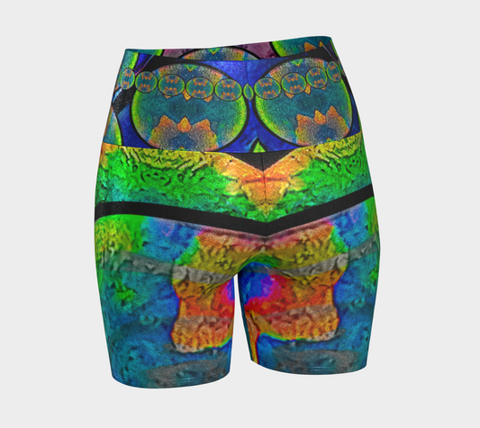 Glitter Yoga Shorts (Muliebris/Virilis)(Opal Skies Cantus Primus) RJSTHs2024 RJS