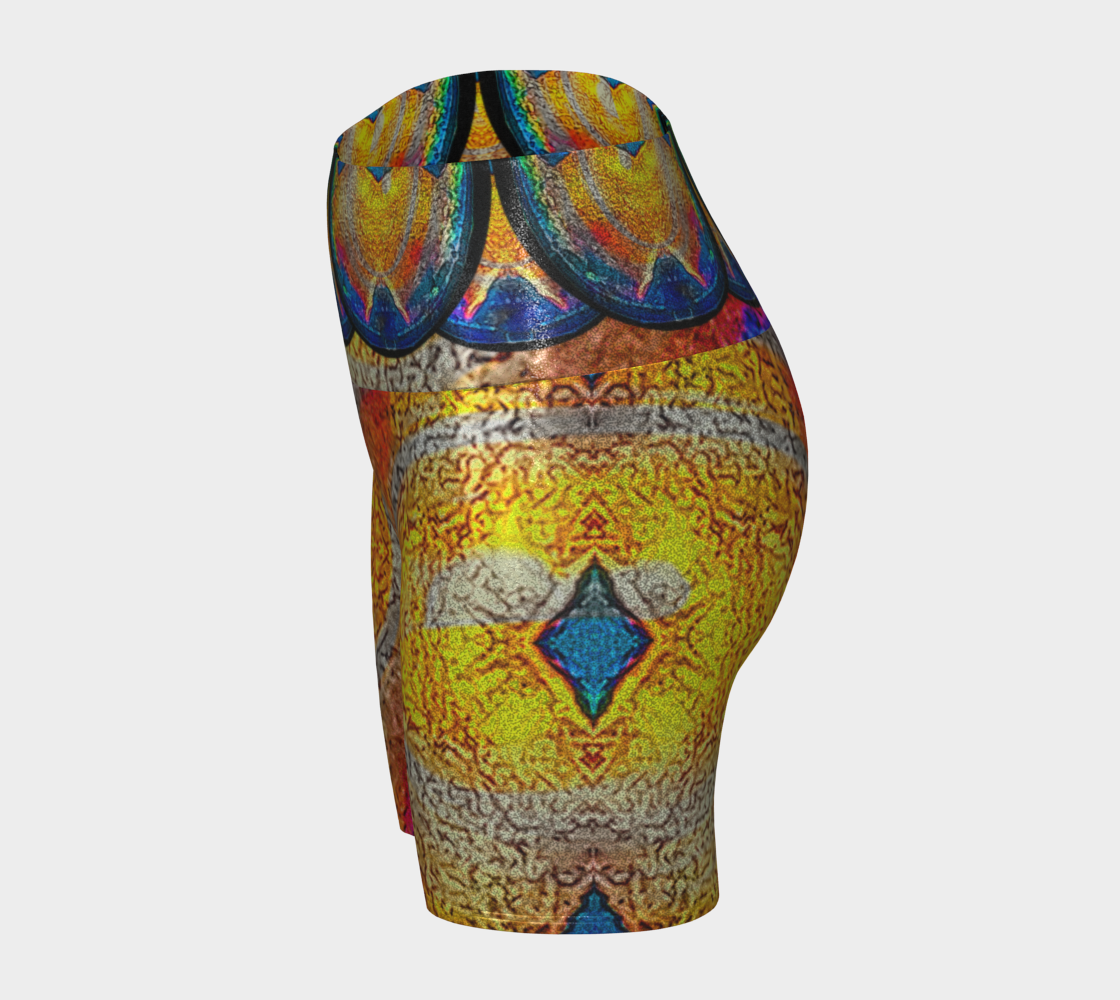 Glitter Yoga Shorts (Muliebris/Virilis)(Opal Skies Cantus Primus) RJSTHs2024 RJS