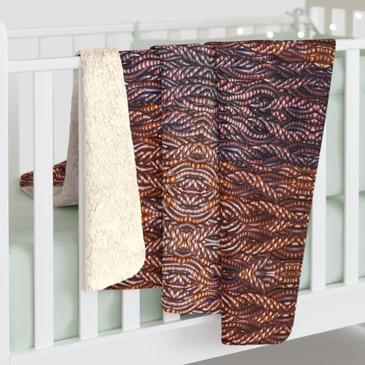 Sherpa Fleece Blanket (Grail Hearth Core Copper Fabric) RJSTHw2023 RJS