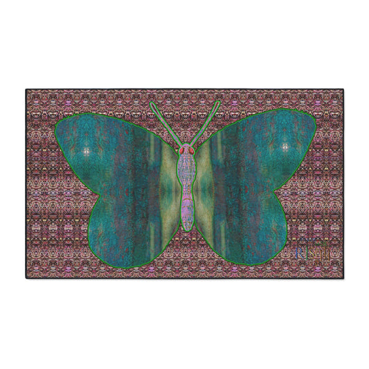 Heavy Duty Floor Mat (Butterfly Glade Denizen & Samhain Dream Thaw 14 & Purple Logo@Alchemic) RJSTH@Fabric#4_6 of 15 RJSTHw2025 RJS