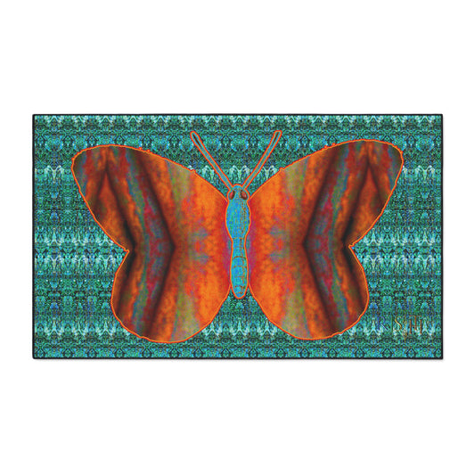 Heavy Duty Floor Mat (Butterfly Glade Denizen & Samhain Dream Thaw 12 & Blue Logo@Alchemic) RJSTH@Fabric#12_16 of 16 RJSTHw2025 RJS