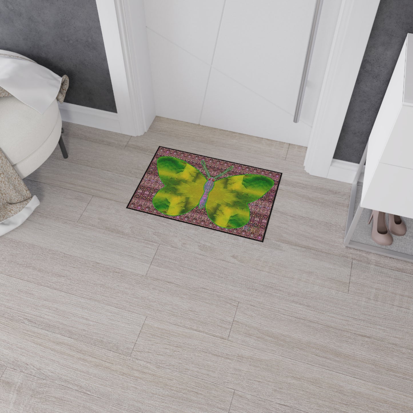 Heavy Duty Floor Mat (Butterfly Glade Denizen & Samhain Dream Thaw 14 & Purple Logo@Alchemic) RJSTH@Fabric#5_2 of 18 RJSTHw2025 RJS