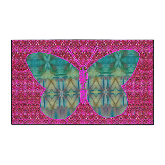 Heavy Duty Floor Mat (Butterfly Glade Denizen & Samhain Dream Thaw 13 & Pink Logo@Alchemic) RJSTH@Fabric#9_4 of 14 RJSTHw2025 RJS