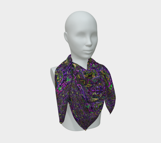 Silk Art Scarf (Vitta Serica Artis)(Pure Candy Purple Logo@Alchemic) RJSTHW2026 RJS