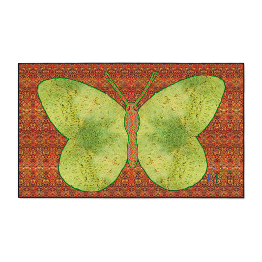 Heavy Duty Floor Mat (Butterfly Glade Denizen & Samhain Dream Thaw 15 & Orange Logo@Alchemic) RJSTH@Fabric#2_6 of 16 RJSTHw2025 RJS